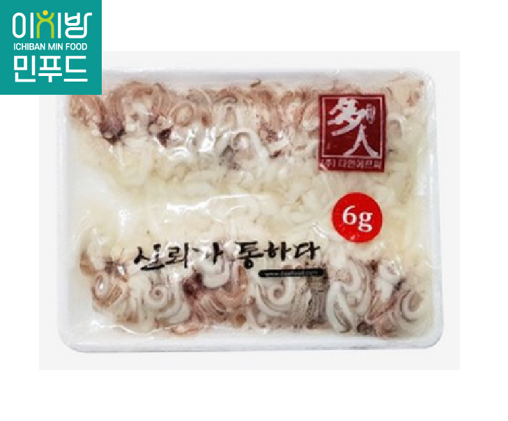 냉동화살오징어(다리,포장횟감) 6g*20미